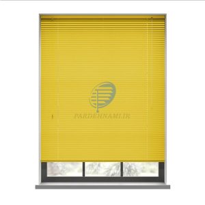پرده کرکره فلزی (آلومینیومی) زرد Nv005 15 venetian blinds nami 9