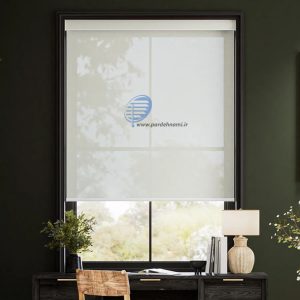 پرده شید سان اسکرین طوسی روشن ساده کد Nc002 20 sunscreen blinds 19
